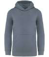 NS404 Native Spirit Kids Hooded Sweatshirt mineral grey colour image